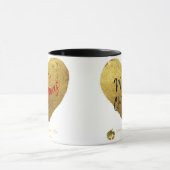 Jevays Christmas Gold Heart Mugs (Centre)