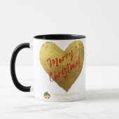 Jevays Christmas Gold Heart Mugs (Gauche)