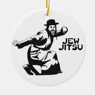 Jew Jitsu Ornament   Joodse balie Mitzvah Gifts