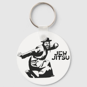 Jew Jitsu-sleutelketen   Joodse balie Mitzvah Gift Sleutelhanger