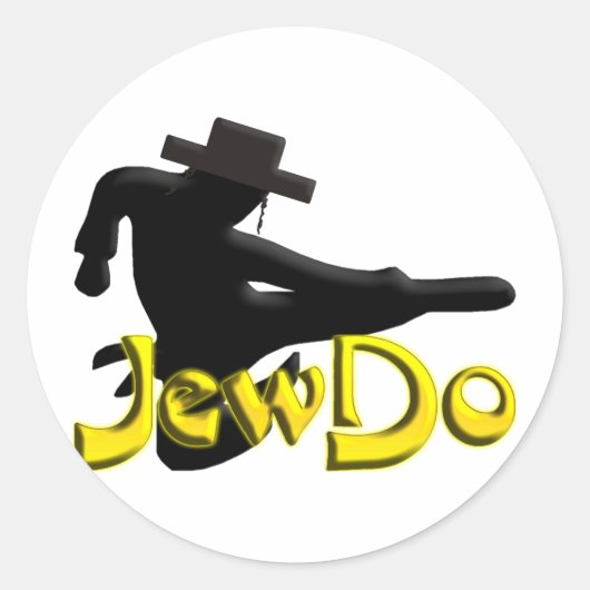 Jewdo Ronde Sticker (Voorkant)