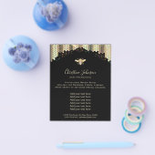 jewel bee pastel honeycomb , zwart flyer (Enkel)