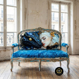 Jewel Blue Dragon & Queen Tissuepapier