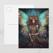 Jewel Butterfly Fairy Fantasy Art Briefkaart (Voorkant / Achterkant)