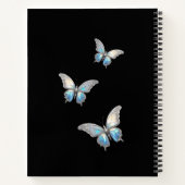 Jewel Butterfly Opal en Zilver Notitieboek (Achterkant)