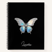 Jewel Butterfly Opal en Zilver Notitieboek (Voorkant)