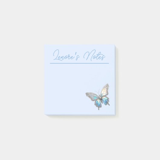 Jewel Butterfly Opal en Zilver Post-it® Notes (Voorkant)