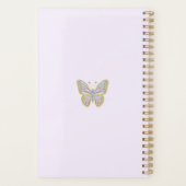 Jewel Butterfly Paarse Blauw Goud Planner (Achterkant)