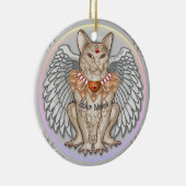 Jewel Cat Gargoyle Keramisch Ornament (Rechts)