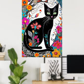 Jewel Cat Poster (Thuiskantoor)