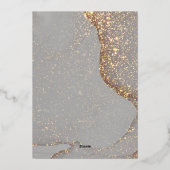 JEWEL COLLECTIE folie huwelijksuitnodiging Folie Uitnodiging (Achterkant)