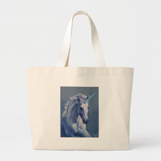 Jewel de Unicorn Grote Tote Bag (Voorkant)