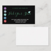 Jewel Fun Diamonds Rhinestone Visitekaartje (Voorkant / Achterkant)