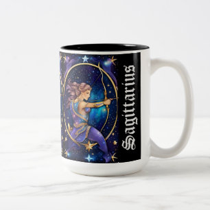 Jewel Galaxy Zodiac Boogschutter Tweekleurige Koffiemok
