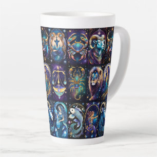 Jewel Galaxy Zodiac Latte Mok