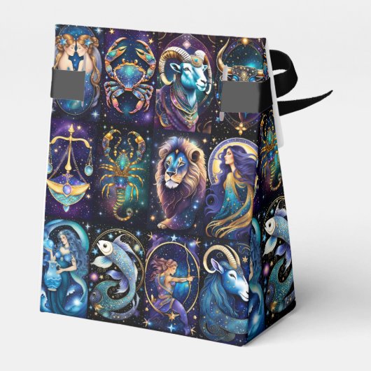 Jewel Galaxy Zodiac Tent Bedankdoosjes (Achterkant)