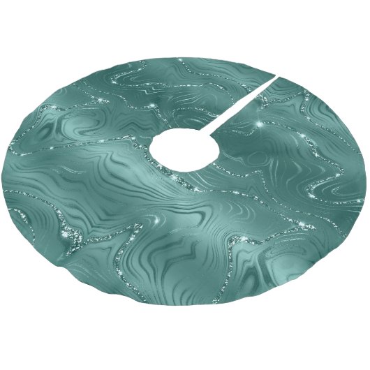 Jewel Green Emerald Glittery Glitzy Kerstboom Rok (Gekanteld)