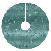 Jewel Green Emerald Glittery Glitzy Kerstboom Rok (Voorkant)