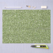 Jewel Green Faux Glitter Tissuepapier (Craft)