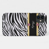 Jewel iPhone Case Monogram (Achterkant (horizontaal))