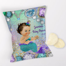 Jewel Mermaid Baby shower Chip Bag Wrappers