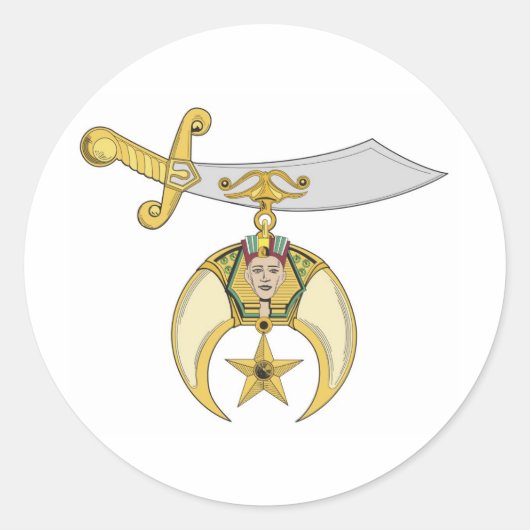 Jewel of the Order Ronde Sticker (Voorkant)