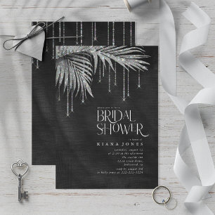 Jewel Palm Leaf Vrijgezellenfeest Silver ID830
