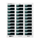 Jewel Palm Leaf Wedding Blauwgroen ID830 Etiket (Full Sheet)