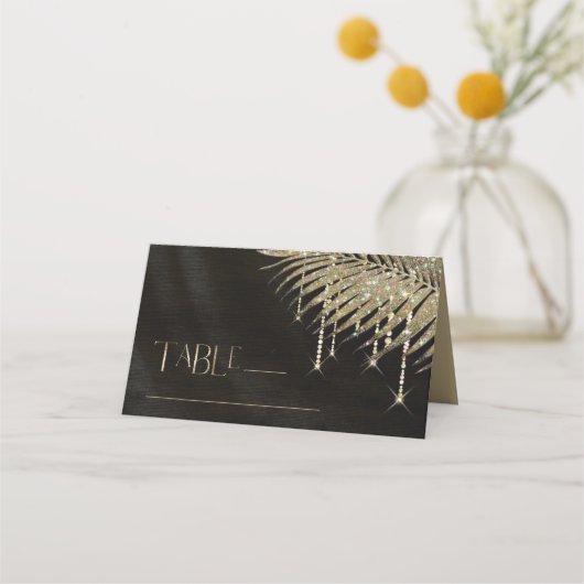 Jewel Palm Leaf Wedding Gold ID830 (Voorkant)