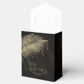 Jewel Palm Leaf Wedding Gold ID830 Bedankdoosjes (Geopend)