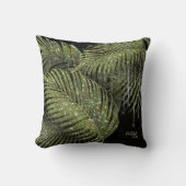Jewel Palm Leaf Wedding Green ID830 Kussen (Voorkant)