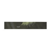 Jewel Palm Leaf Wedding Green ID830 Uitnodigingen Wikkel (Vlak)