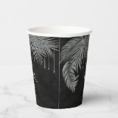 Jewel Palm Leaf Wedding Silver ID830 Papieren Bekers (Rechts)