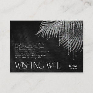 Jewel Palm Leaf Wishing Well V2 Silver ID830 Informatiekaartje