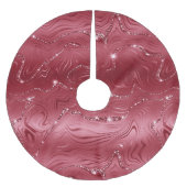 Jewel Red Glittery Glitz Kerstboom Rok (Voorkant)