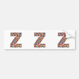 Jewel Stone studeerde Alpha ZZZ z ZZ Birthday Gift Bumpersticker