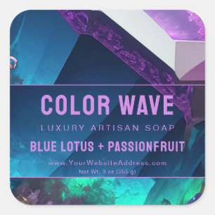 Jewel Tone Aquatic Turquoise Paarse Product Label