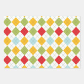 Jewel Tone Christmas Wrap - Designer Patterns Inpakpapier Vel (Voorkant 2)