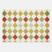 Jewel Tone Christmas Wrap - Designer Patterns Inpakpapier Vel (Voorkant 3)