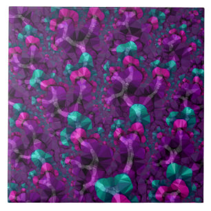 Jewel Tone Fractal Tegeltje