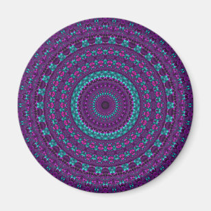 Jewel Tone Kaleidoscope Magneet