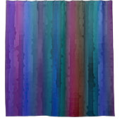 Jewel Tone Streaks Uitnodiging Douchegordijn (Voorkant)