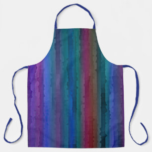 Jewel Tone Streaks Uitnodiging Schort
