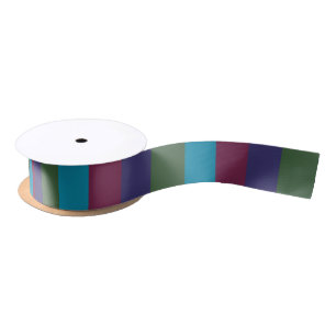 Jewel Tone Stripes voor Kerstmis Lint