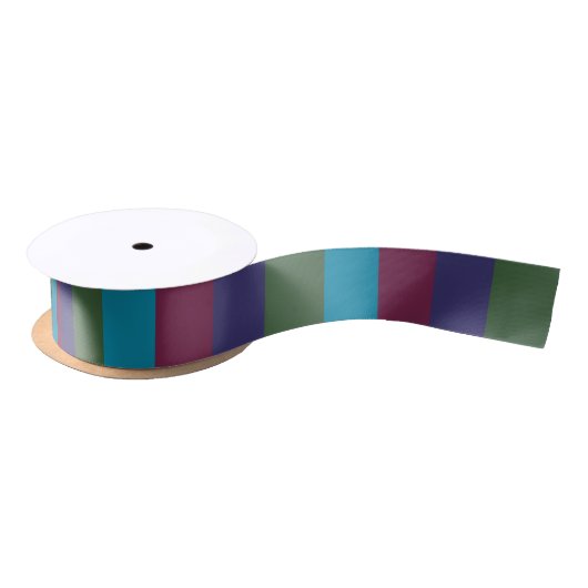 Jewel Tone Stripes voor Kerstmis Lint (Spoel)