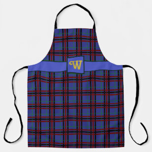 Jewel-Toned Plaid All-Over Print Schort