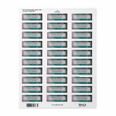 Jewel Tones Marble Ink Wash Patroon Etiket (Full Sheet)