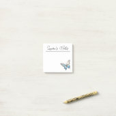 Jewel Vlinder Opal en Zilver Post-it® Notes (Op bureau)