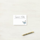 Jewel Vlinder Opal en Zilver Post-it® Notes (Op bureau)