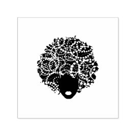 Jeweled Afro Zelfinktende Stempel